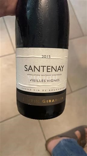 Borgogna Santenay Domaine Justin Girardin Vieilles vignes 2015