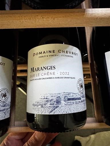 Burgundy Maranges Domaine Chevrot Sur le Chêne 2022