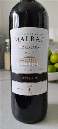 Bordeaux Non specificato Château Malbat Optimus 2019