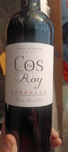 Bordeaux Cos Du Roy 2023