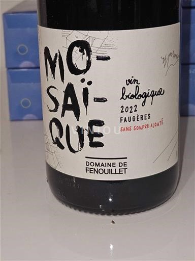 Languedoc Faugères Domaine Fenouillet Mosaïque 2022