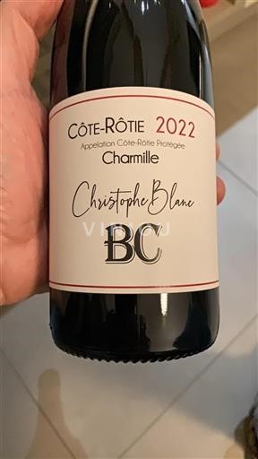Rona dolina Côte-rôtie Christophe Blanc Charmille 2022