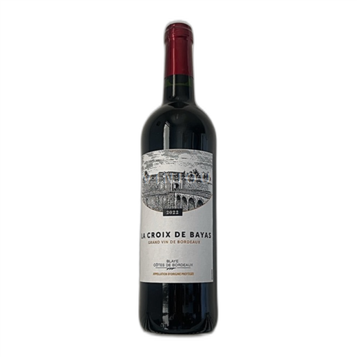 Vin Rouge sec La Croix de Bayas 2022 France Bordeaux Blaye-côtes-de-bordeaux AOC