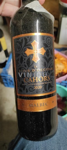 Sydvestfrankrig Cahors La Fleur Occitan Malbec 2020