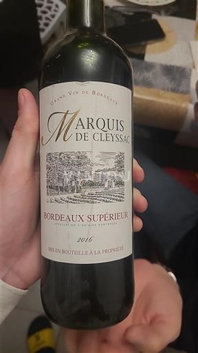 Bordeaux Bordeaux Supérieur Marquis De Cleyssac 2016