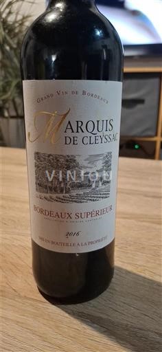 Bordeaux Bordeaux Supérieur Marquis De Cleyssac 2016
