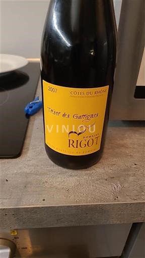 Rona dolina Côtes-du-Rhône Domaine Rigot Trésor des Garrigues 2007