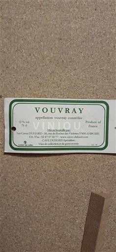 Loire-dalen Vouvray Les Caves Duhard 1989