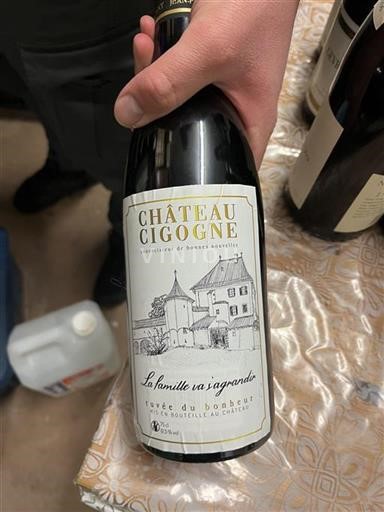 Bordeaux Château Cigogne La Famille d'Argonne Ikke årgangsbestemt