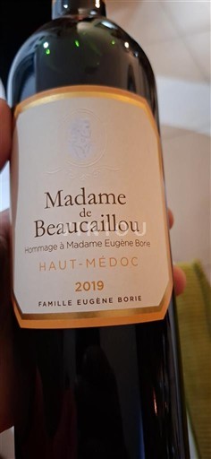 Bordeaux Haut-Médoc Château Ducrubeaucaillou Madame de Beaucaillou 2019