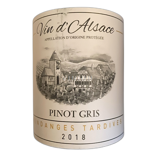 Alzacija Pinot sivi Cellier D’harrenweg Vendanges tardives 2018