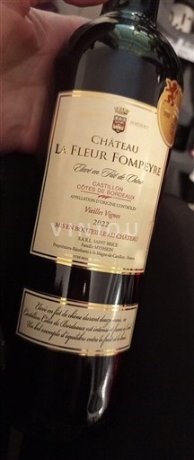 Burdeos Côtes-de-Bordeaux Château La Fleur Fompeyre Vieilles Vignes 2022