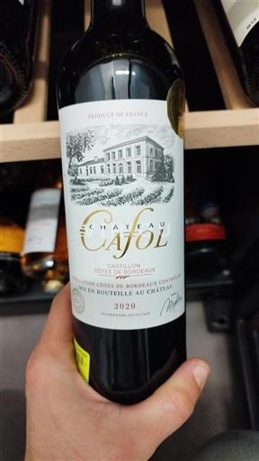Bordeaux Castillon-côtes-de-bordeaux Château Cafol 2020