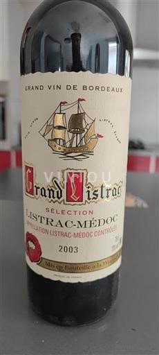 Bordeaux Listrac-Médoc Sélection 2003