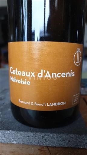 Valea Loarei Coteaux-d'Ancenis Bernard & Benoît Landron Malvoisie 2020