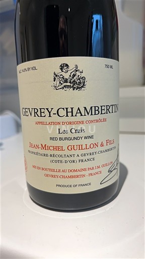 Burgundsko Gevrey-Chambertin Jeanmichel Guillon & Fils Les Crais 2023