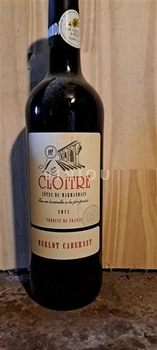 Vin Rouge sec Le Cloître 2021 France Sud-Ouest Côtes-du-marmandais AOC