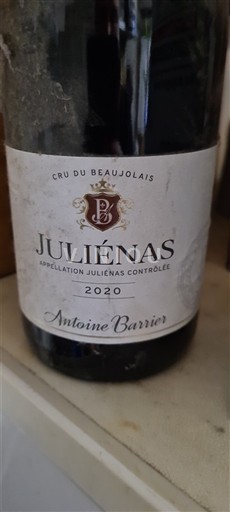 Beaujolais Juliénas Antoine Barrier 2020