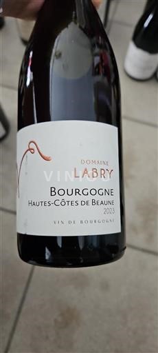 Burgundi Beaunen Ylämaat Grand Cru Domaine Labry 2023