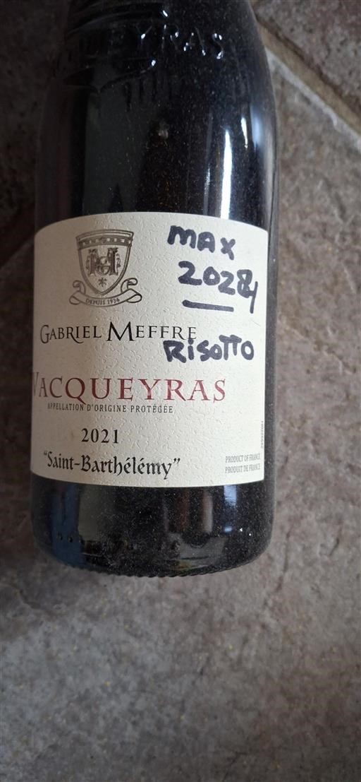 Vallée du Rhône Vacqueyras Gabriel Meffre Saint-Barthélémy 2021