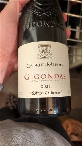 Rhônen laakso Gigondas Gabriel Meffre Sainte-Catherine 2021