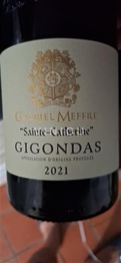 Rhônedalen Gigondas Gabriel Meffre Sainte-Catherine 2021