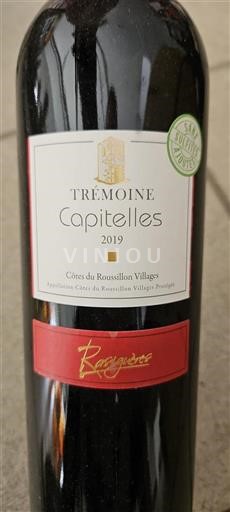Roussillon Côtes du Roussillon Villages Tremoine Capitelles 2019