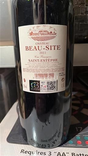 Bordeaux Saint-Estèphe Château Beausite 2011
