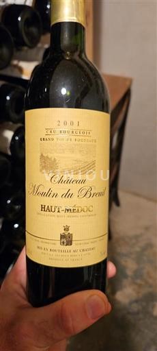 Bordeaux Haut-Médoc Château Moulin du Breuil 2001