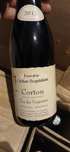 Borgogna Corton Grand Cru Cachatocquidant Clos des Vergennes 2017