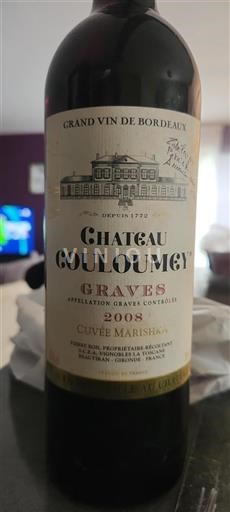 Bordeaux Graves Couloumey Marishka 2008