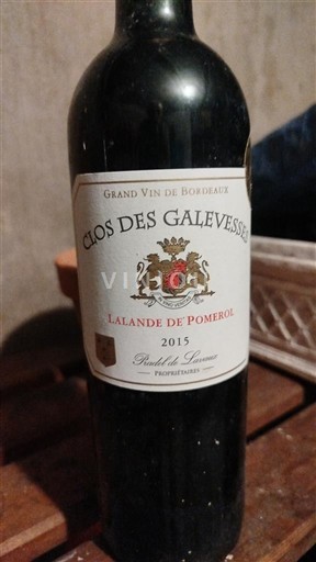 Бордо Лаланд-де-Помроль Grand Cru Clos Des Galésvesses 2015