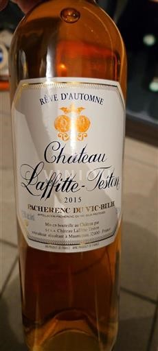 Sudoeste Pacherenc-du-vic-bilh Château Laffitteteston Rêve d'Automne 2015