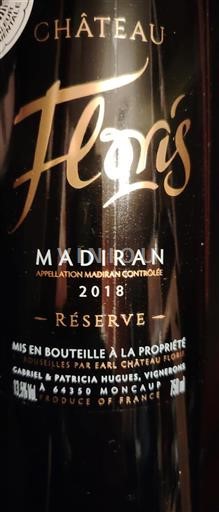 Zuidwest-Frankrijk Madiran Château Floris Réserve 2018