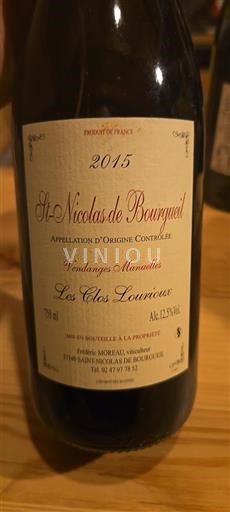 Loire-dalen Ikke specificeret Frédéric Moreau Les Clos Louroux 2015