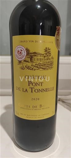 Bordéus Côtes-de-bourg Château Pont De La Tonnelle 2020