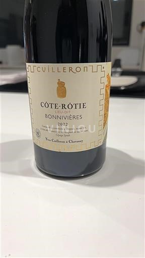 Rhônen laakso Côte-rôtie Yves Cuilleron Bonnières 2022