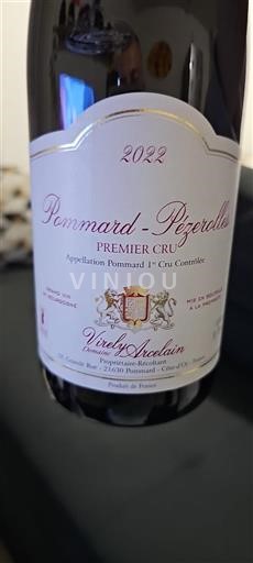 Bourgondië Pommard Premier Cru Virely Arcelain 2022