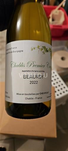 Borgonha Chablis premier cru Premier Cru Domaine Beauroy 2022