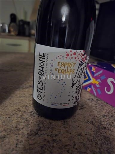 Rhônevallei Côtes-du-rhône Esprit Équipe Niet-geïntegreerd