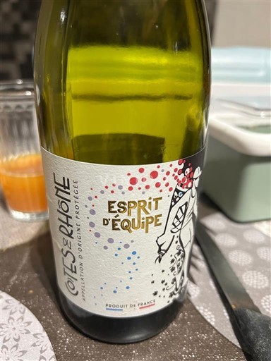 Rhônedalen Côtes-du-rhône Esprit Équipe Ikke-årgang