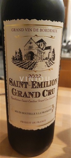 Bordeaux Saint-Émilion Grand Cru Lidl 2022