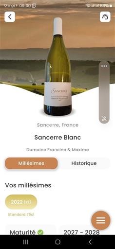 Loirevallei Sancerre Domaine Francine & Maxime Lemain-Pouillot 2022