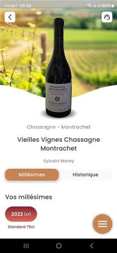 Borgonha Chassagne-Montrachet Grand Cru Domaine Sylvain Morey Vieilles Vignes 2022