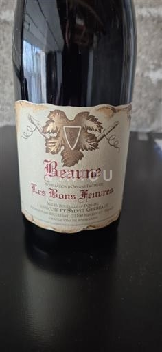 Bourgogne Beaune Grand Cru François Et Sylvie Gerbeault Les Bons Feuvres 2022