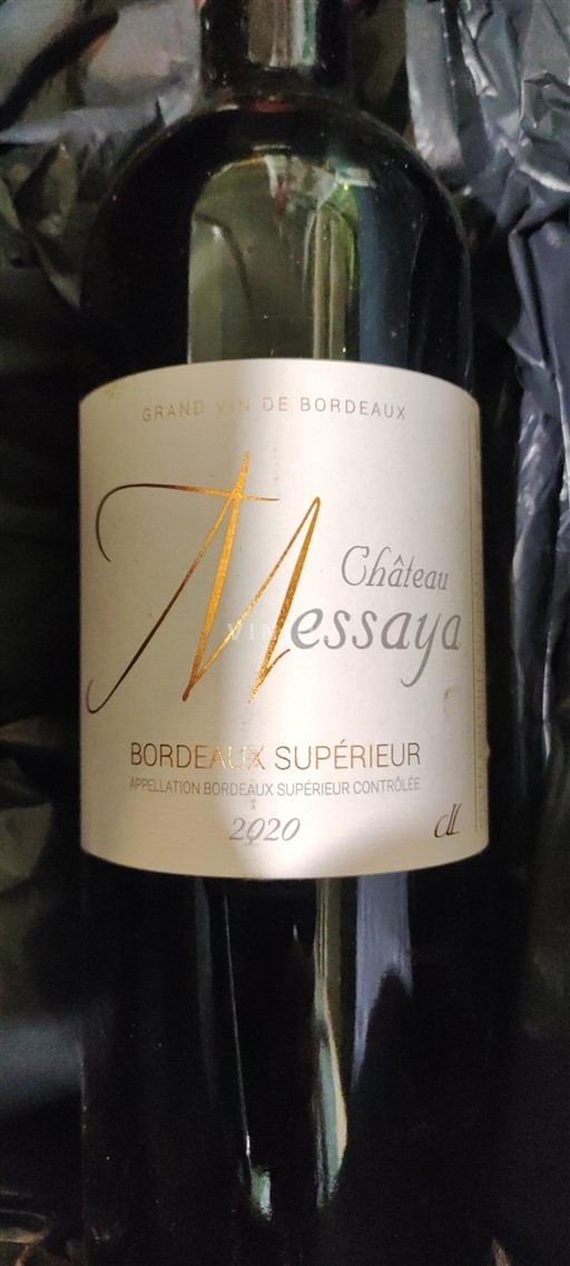Bordéus Bordeaux Superior Château Messaya 2020