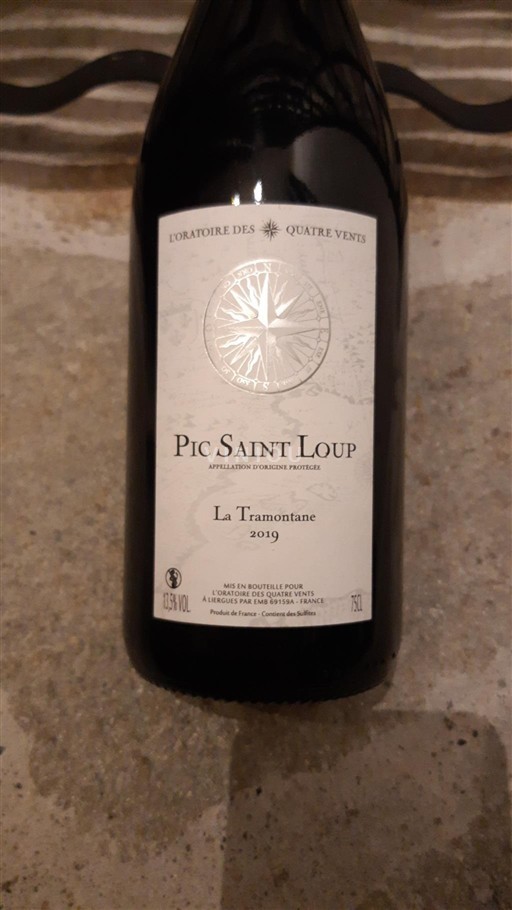 Languedoc Pic-Saint-Loup L'oratoire Des Quatre Vents La Tramontane 2019