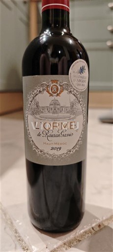 Burdeos Haut-Médoc L'orme De Rauzangassies 2019
