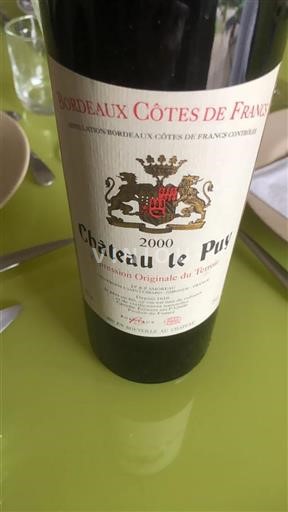 Bordeaux Ospecificerad Le Puy Expression Originale du Terroir 2000