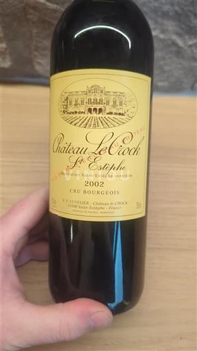 Bordéus Saint-Estèphe Cru Bourgeois Château Le Crock 2002